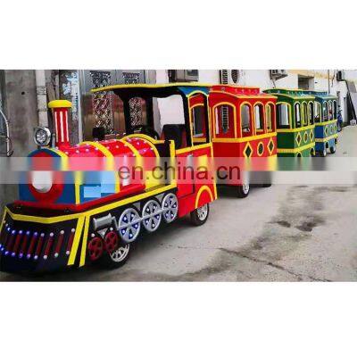 Factory sale trackless electric trains electric train ride on for kids park