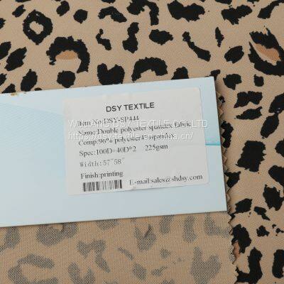 Color Printed Double Polyester Spandex Fabric photo-4