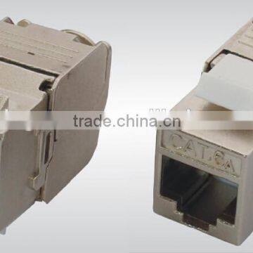 Cat.6 or CAT.6A RJ45 STP Toolless Keystone Jack