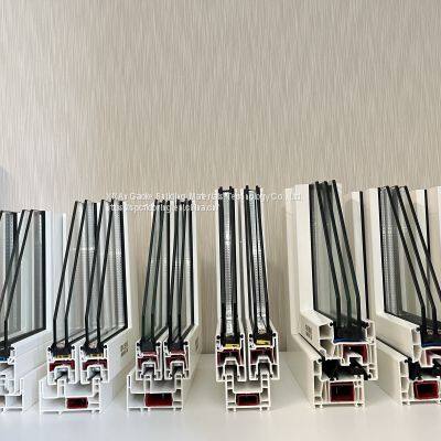 GKBM 80 Series White UPVC Sliding Window Door Profile