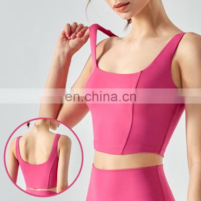 Blank Custom Hot Sports Yoga Bra Original Gmy Workout Walking Slim Fit Bra Top Sexy Fitness Active Wear Clothing For Women