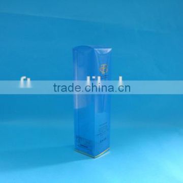 Blue cosmetic box,plastic soft box for gifts