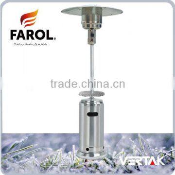 Outdoor stainless gas standing patio heater