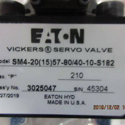 Eaton Vickers SM4-20(15)57-80/40-10-S182 Hydraulic Proportional Servo Valves photo-3