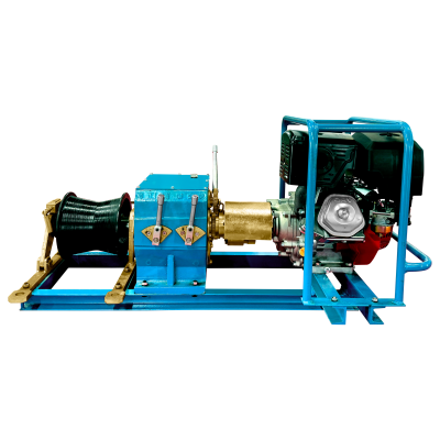 5T Shaft-Drive Gasoline Motorized Grinder Winch - Powerful and Versatile