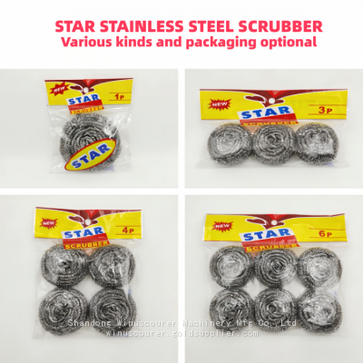 6 Packing Ss410 Scourer Customized Kitchen Cleaning Scourer Ball photo-2