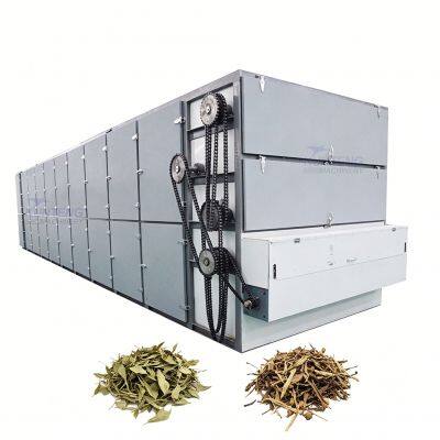 Linha de produção de secagem contínua elétrica de cebolas e batatas. Secador de frutas e legumes