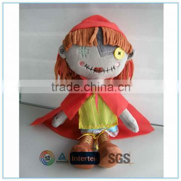 Plush soft red riding hood dolls girls toys