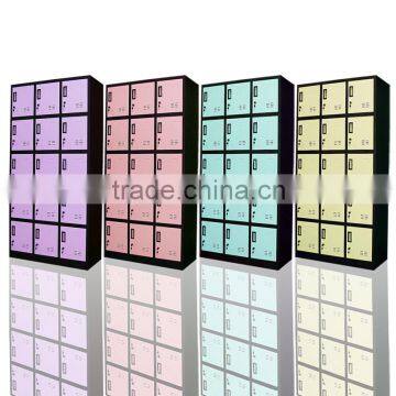 China Locker Manufacturer Supply Special Sale Metal Cabinets 3 Wide 5 Tier Wardrobe Cabinets Shoe Cabinet With Plastic Handle photo-2