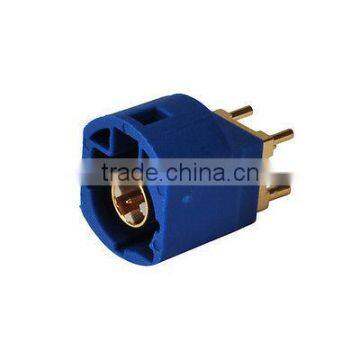 w. housing C Coding Blue Color 4 pin Plug Straight PCB mount High Speed Data HSD Connector