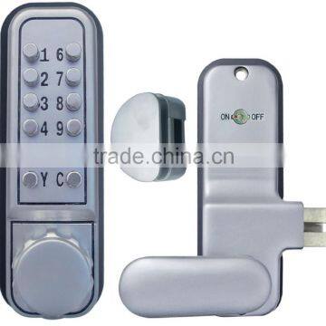 OSPON MECHANICAL KEYLESS GLASS DOOR LOCK STAIN CHROME IMPORT FROM CHINA OS611R