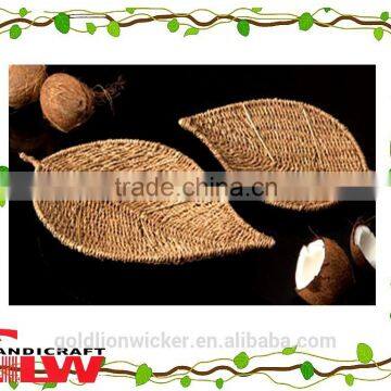 leaf shape tray food furit storage craft handmade baskets