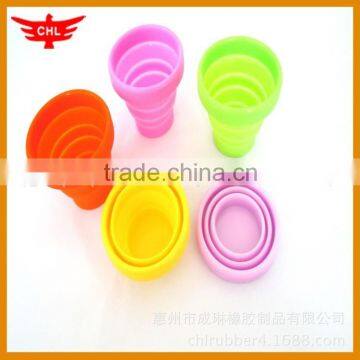 hot sell factory make custom silicone folding cup