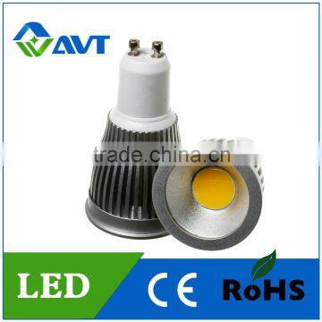 Wholesale LED SPOT LIGHT 12V 3W 5W GU10 GU5.3 Silver white black color case