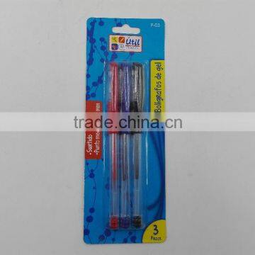 colored ink plastic gel pen