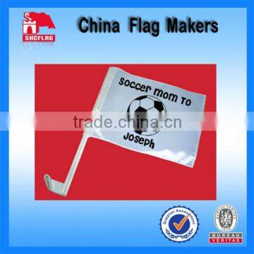 Cheap Wholesale Mini Car Flag With Plastic Holder