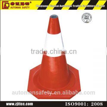 50cm Orange Flexible Industrial Rubber Safety Cone