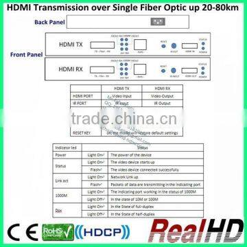 HDMI Fiber Optic Transmission over 20km