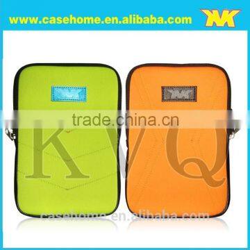 Customized cute 2 sides used with your logo neoprene tablet bag for iPad mini,Cute neoprene tablet bag for children