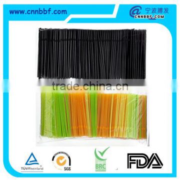 Short cute flexible straw bulk paking in bags