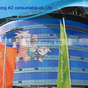 New design One way vision 160g black perforated window film perforated plastic mesh panel with great price