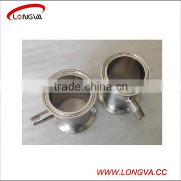 Sanitary Stainless Steel Pipe Fitting Tri Clamp Spool With Threaded Drain photo-4