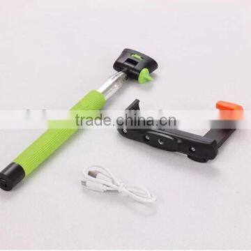 Adjustable wireless bluetooth Shutter handheld monopod for mobile phone