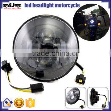 BJ-HL-012 Highly Recommended 7" Round 40W LED Projector Motorcycle Headlight