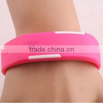 Made in China LED energy Silicone and digital colorful led bracelet watch