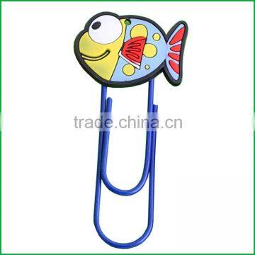 custom memo clip with soft pvc cartoon