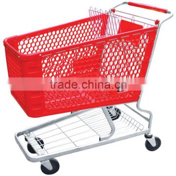 Quality Grocery carts with metal and plastic material (JS-TPT05)