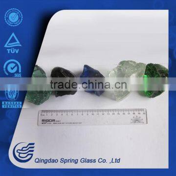 1-3cm decorative colored glass rock