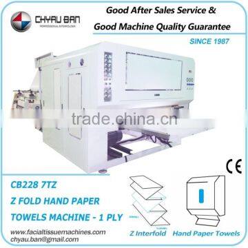 7 Line Converting Tridold Hand Paper Towel Making Machinery