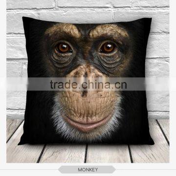 high quality new fashion monkey design 3d digital print pillowcases fullprint decorative throw pillow covers seat cushion Cover