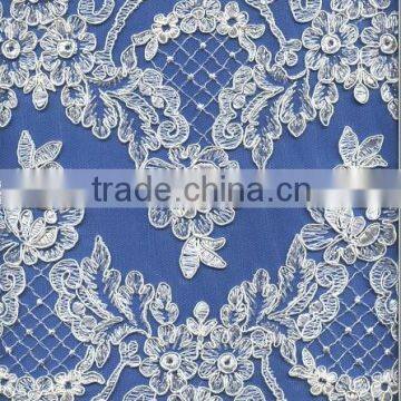 Best bridal veil embroidery lace trim for wedding dress