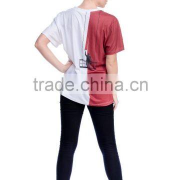 OEM Brand New 3D Print Latest T Shirt Designs for Girls photo-4