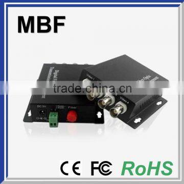 Fiber Optic Equipment 4 Channel Digital Video Optical Converter / Transceiver