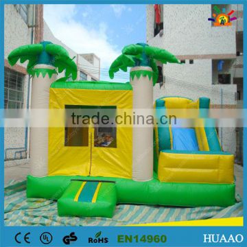 Hot commercial inflatable tropical combo for sale