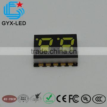 Warm white color 0.28 inch dual digit surface mount LED display