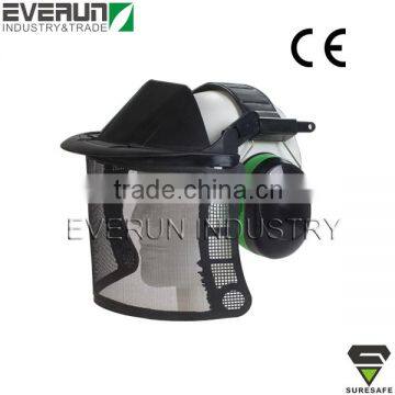ER9415 Mesh face shield with earmuffs for brush cutters