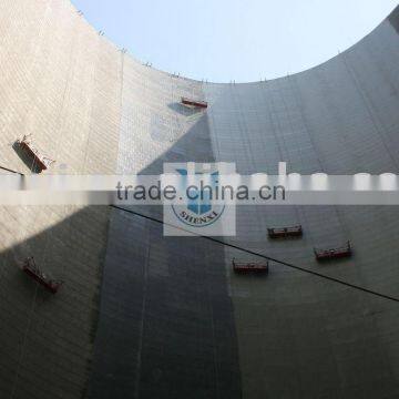 Chimney construction platform