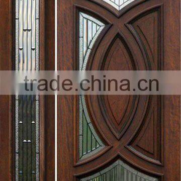 15 Lites Glass Modern Wood Door Designs Side Lite DJ-S9803MSO