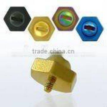 6mm anodized steel hexagon screw nut