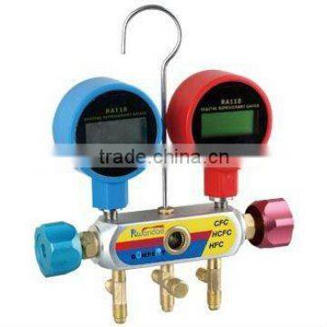 2-Valve Digital Manifold Gauge Set, digital pressure gauge PR1818B