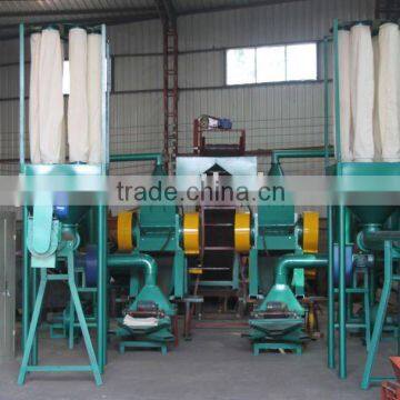 wet and dry waste double working line cable copper Recycling machine