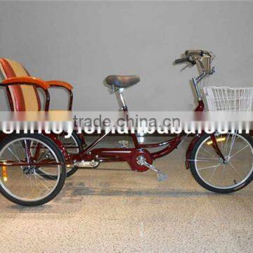 Adult pedal tricycle with rear comfortable seat SH-T122                        
                                                Quality Choice