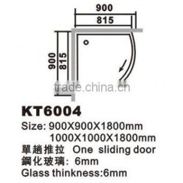 Hot! Arc-shape Sliding Cheap Small Curved Glass Shower Enclosure(KT6004) photo-2