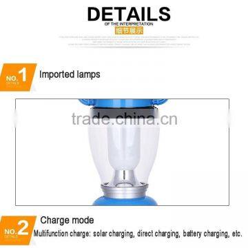 Cheap! Outdoor Portable Lantern Solar Lamps Camping Hanging Lights 6LED photo-2