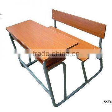 School Classroom Furniture , School Desk With Bench, Classroom Desk and Chair photo-3