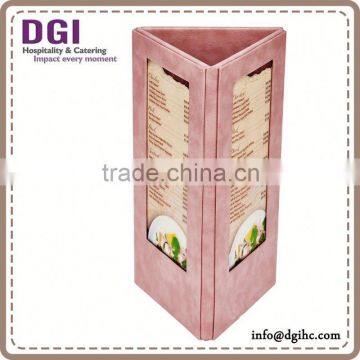 Waterproof Gear Ring Folder / Triple Booklet Wood Wine Holder /a-frame Tent Table Stand photo-5